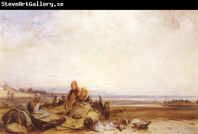 Richard Parkes Bonington Beach in Normandy (mk22)